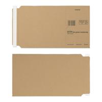 Vita Purely Packaging Green Bookwrap Peel and Seal 248x165x70mm Manilla (Pack 25) BWM03