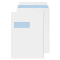 ValueX C4 Envelopes Pocket Self Seal Window White 100gsm (Pack 250) - FL3892