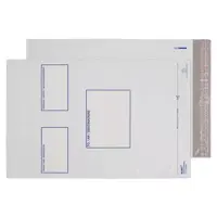 Blake Packaging Envelopes C3+ Polypost Polythene Pocket White Peel and Seal 50mu 430x330mm (Pack 100) - REPE64/W/100