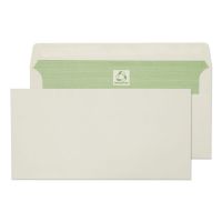 Blake Environmental Envelopes DL Natural White Wallet Plain Self Seal 90gsm 110x220mm (Pack 500) - RE3258