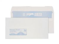 Blake Environmental Envelopes DL White Wallet Window Self Seal 90gsm 110x220mm (Pack 1000) - RN17884