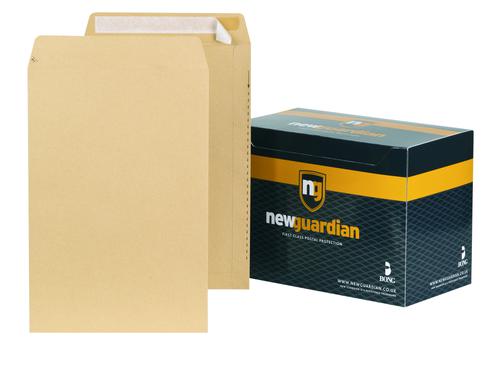 New Guardian Envelope Peel n Seal Pocket 381x254mm 130gsm Manilla Pack 125