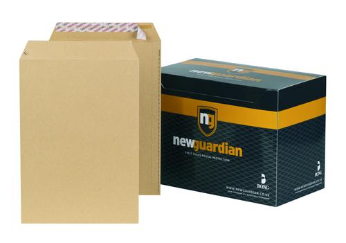 New Guardian Pocket Envelope C4 Peel and Seal Plain Power-Tac Easy Open 130gsm Manilla (Pack 250) - J26339