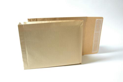 New Guardian Armour Gusset Envelopes Peel & Seal 330x260x50mm Manilla 130gsm (Pack 100) J28203