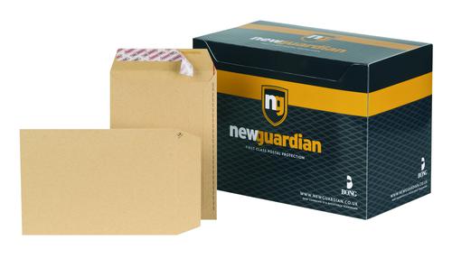 New Guardian Envelope C5 Peel n Seal Pocket 229x162mm 130gsm Manilla Pack 250 Plain Envelopes EN2562
