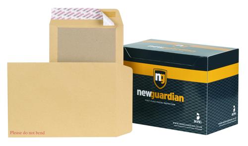 New Guardian Board Backed Envelope C4 Peel and Seal Plain Power-Tac 130gsm Manilla (Pack 125) - H26326