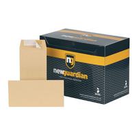 New Guardian Pocket Envelope DL Peel and Seal Plain 130gsm Manilla (Pack 500) - E26503