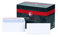 Plus Fabric Wallet Envelope DL Peel and Seal Plain Easy Open Power-Tac 120gsm White (Pack 500) - E27370