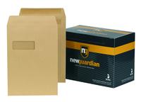 New Guardian Pocket Envelope C4 Self Seal Window 130gsm Manilla (Pack 250) - M27503