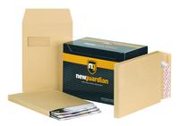 New Guardian Pocket Gusset Envelope C4 Peel and Seal Window Power-Tac 25mm Gusset 130gsm Manilla (Pack 100) - J27366