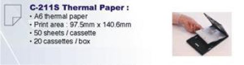 Brother C-211S (A6) Thermal Paper for MW-260 Mobile Printer
