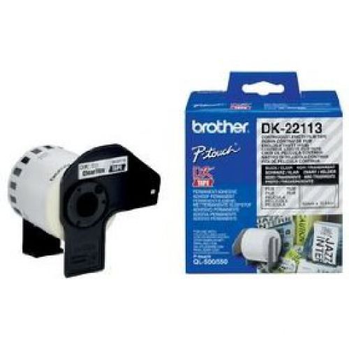 Brother DK Labels DK-22223 (50mm x 30.5m) Continuous Paper Tape (Black On White) 1 Roll