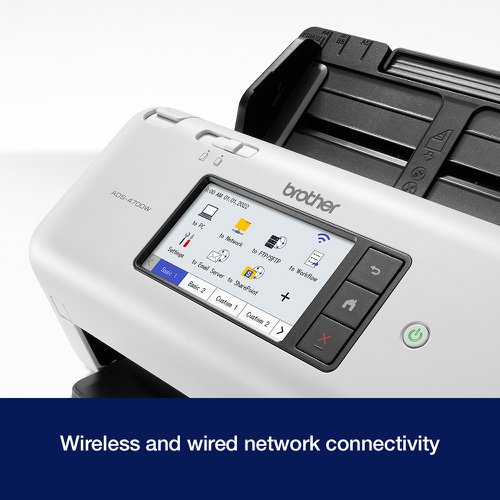 Brother ADS-4700W Professional Wireless Document Scanner ADS4700WZU1 BA81470 Buy online at Office 5Star or contact us Tel 01594 810081 for assistance
