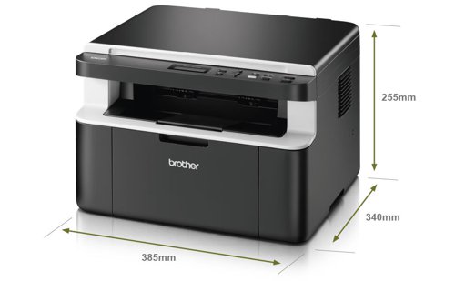 DCP-1601WVB All-in-Box Bundle - Wireless, 3-in-1 Mono Laser Printer