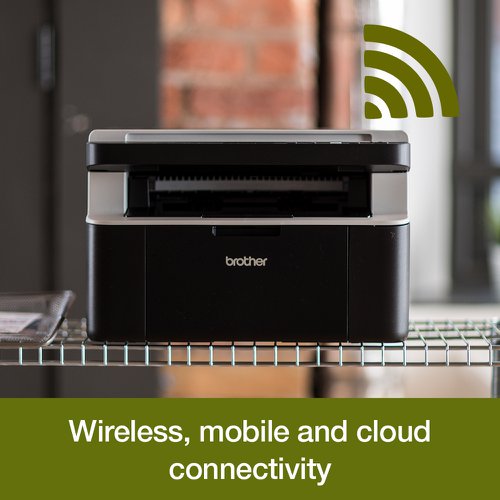 DCP-1601WVB All-in-Box Bundle - Wireless, 3-in-1 Mono Laser Printer