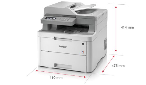 Print, scan and copy with this Brother DCP-L3510CDW colour laser printer. With USB, wired and wireless connectivity, the printer also features a fast print speed of up to 18 pages per minute.