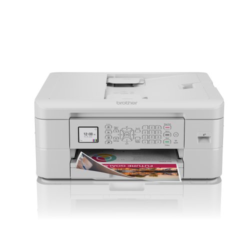 8BRMFCJ1010DW | The MFC-J1010DW is a stylish, compact device that’s perfect for home use. Offering print, copy, scan and fax functionality it has a feature for everyone in your household to enjoy. Print everything, from homework to colour photographs in vivid colour from anywhere at home.You don’t need to be near the machine to complete tasks. No matter where you are in the house,you can stay connected to your MFC-J1010DW through wireless connectivity. Plus by downloading the Brother Mobile Connect app you can carry out an array of tasks such as print documents, check ink levels, revisit previously scanned documents and so much more.The MFC-J1010DW does all the work. From out of the box set up to day to day navigation via the4.5cm colour LCD display and gone are the days of manually feeding multipage documents into the scanner. Designed to help your family with daily tasks, this device comes with a 20-page automatic document feeder; just let the machine do its thing while you complete other tasks around the house. Plus, you can help save time, paper and the environment, with the automatic double-sided print feature.