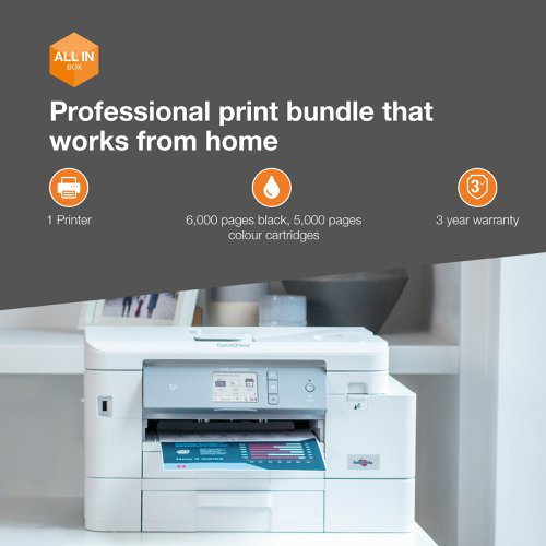 MFCJ-4535DWXL Wireless All-in-Box Colour Inkjet Printer for Home Working