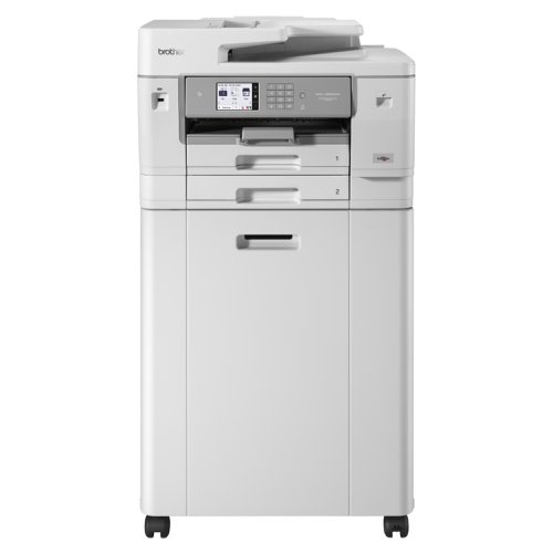8BRMFCJ6955DWTS1 | PRINT, COPY, SCAN UP TO A3: With up to A3 print, copy, scan and fax functionality, this device allows you to effortlessly access the business features you need from an A4 footprint.UP TO 30IPM PRINT SPEED: With fast print speeds, you can print your professional documents in no time at all without compromising on quality.LCD TOUCHSCREEN: The 8.8cm colour display makes it simple for you to navigate, with every function available at your fingertips - so you can complete all of your tasks at ease.LARGE PAPER CAPACITY: With a paper input capacity of up to 500 sheets as standard, 100 sheet multi-purpose tray together with the 50 sheet ADF supports quick and cost effective A3 printing, copying and scanning.BROTHER GENUINE SUPPLIES: With 3,000 page black and 5,000 page colour cartridges, you can maximise the cost effectiveness of your printing and spending less on ink.