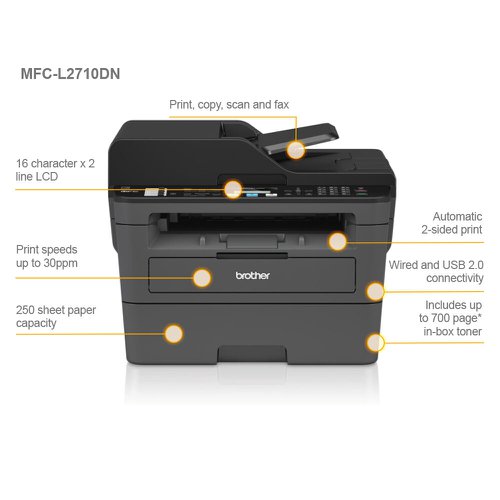 MFCL-2710DN 4-in-1 Mono Laser Printer