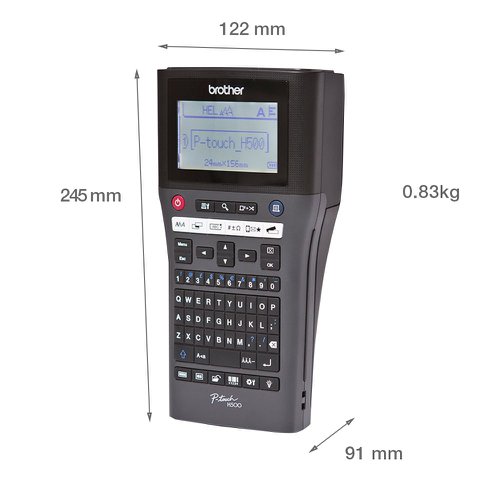 Brother PTH-500 180 x 180 DPI Wired TZe QWERTY Handheld Label Printer