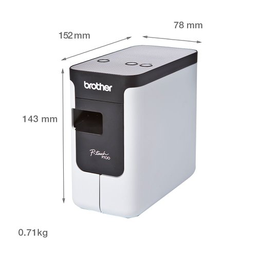 BA72274 Brother P-Touch PT-P700 Office Label Printer PTP700ZU1