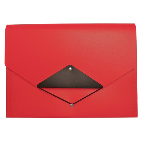 Expanding File 13 pocket Triangle Flap Red - EXPTFRD