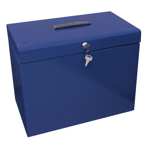 ValueX Cathedral Metal Suspension File Box A4 Blue - A4BL