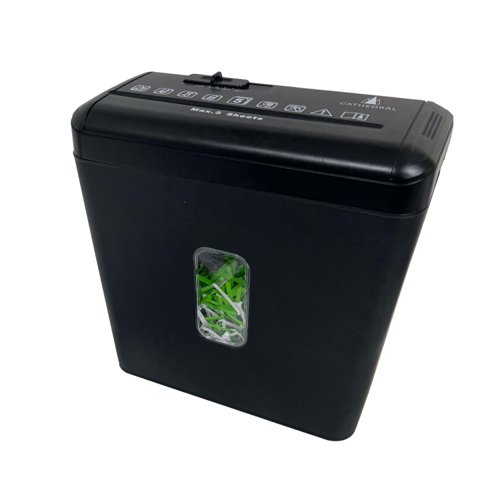 The Cathedral Products 5 sheet cross cut shredder provides a secure solution for document disposal. Designed to shred up to 5 sheets at once, it features an 8.5-litre waste bin, making it suitable for home or small office use. The shredder’s high-quality steel cutters ensure efficient and secure document destruction.