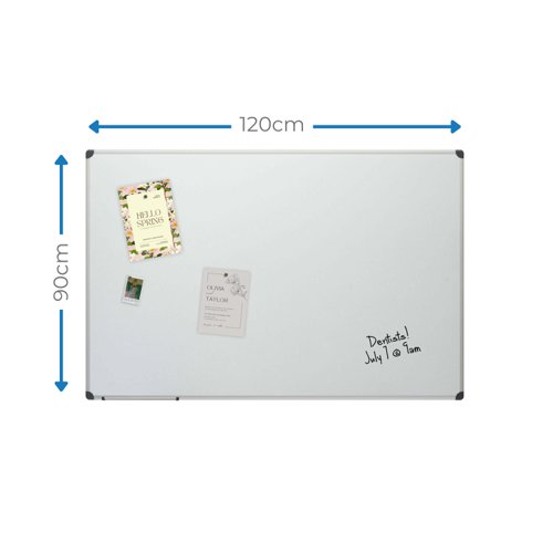 Cathedral Magnetic Whiteboard Aluminium Frame 900x1200mm - WALWB90 14473CA