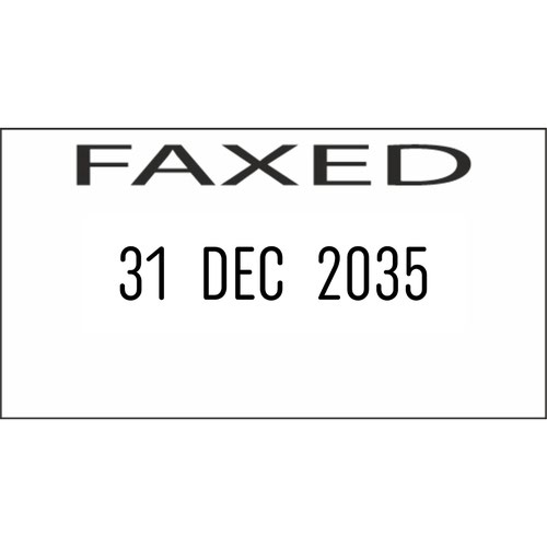 COLOP 04060/L3 FAXED Rubber Date Stamp