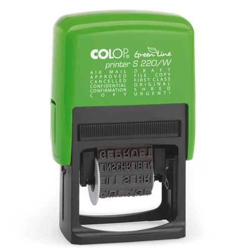 COLOP S220/W Green Line Self-Inking Word Stamp