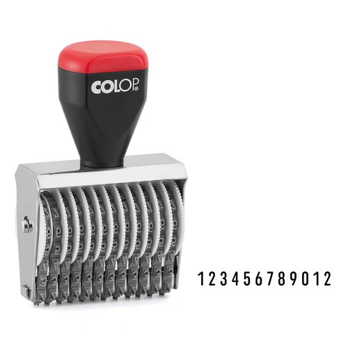COLOP 03012 3mm 12 Band Rubber Numbering Stamp