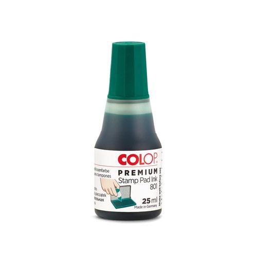 COLOP 801 Green Stamp Pad Ink - 25ml