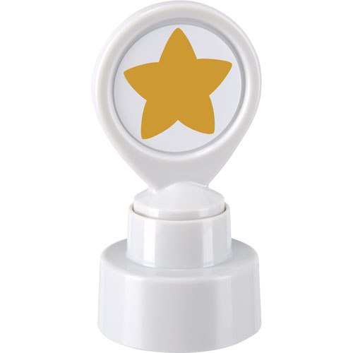 COLOP School Stamper - Solid Gold Star - 22mm dia