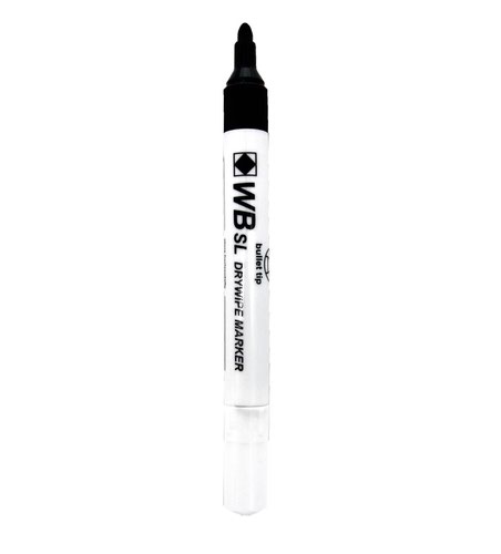 00DBTMBK10 | This great value pack of 10 dry wipe markers contain non-toxic ink for safe use on almost any surface. Each marker has a bullet shaped nib which writes with a 2.0mm line for bold mark making that wipes off with ease. These markers have been designed with low odour ink making them ideal for use in colleges, meeting and presentation rooms.