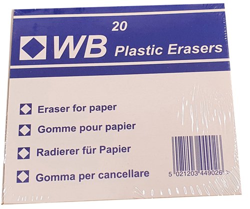 Eraser Pack of 20