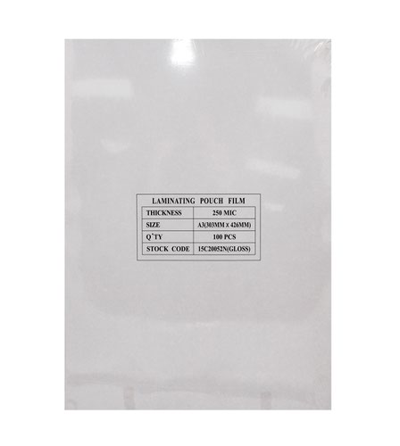 Laminating Pouch A3 250 micron Pack of 100