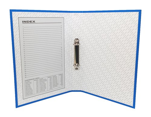 A4 Ring Binder with 2 ring mechanism and 25mm filing capacity - Blue (Pack of 10)