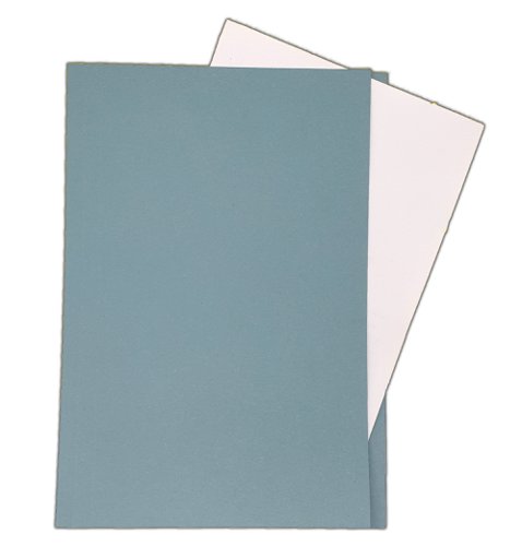 Foolscap Lightweight 180gsm Manilla Square Cut Folders Blue Pack of 100