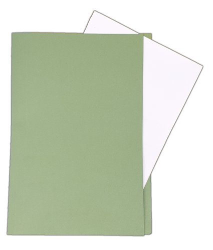 Foolscap Lightweight 180gsm Manilla Square Cut Folders Green Pack of 100