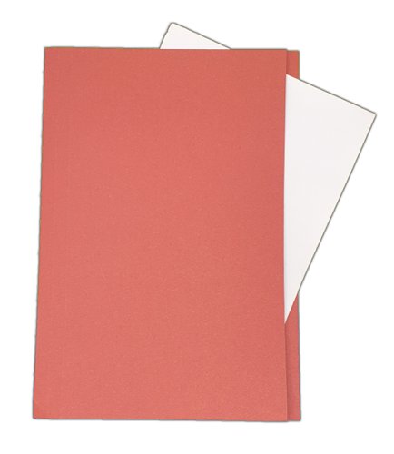 Foolscap Lightweight 180gsm Manilla Square Cut Folders Red Pack of 100 Square Cut Folders 00ST1802