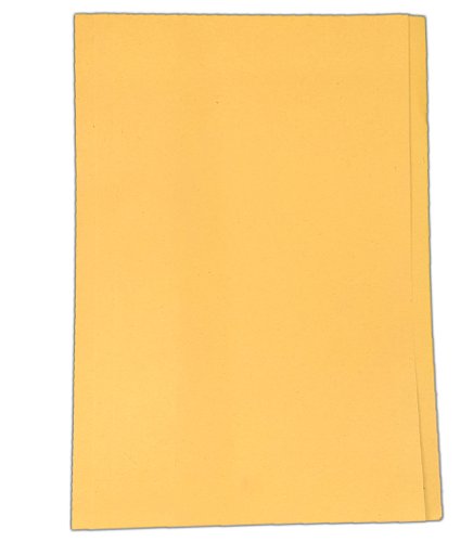 Foolscap Lightweight 180gsm Manilla Square Cut Folders Yellow Pack of 100 Square Cut Folders 00ST1803