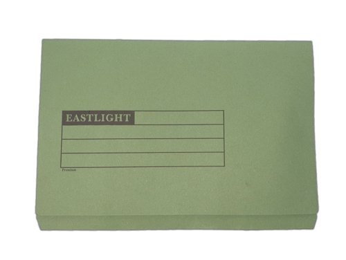 Foolscap 280gsm Manilla Full Flap Document Wallet Green (Pack of 50)