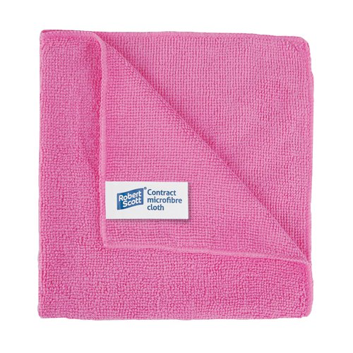 Microfibre Cloth 400 x 400mm Pink (10)