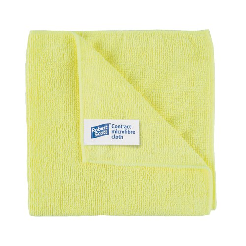 Microfibre Cloth 400 x 400mm Yellow (10)