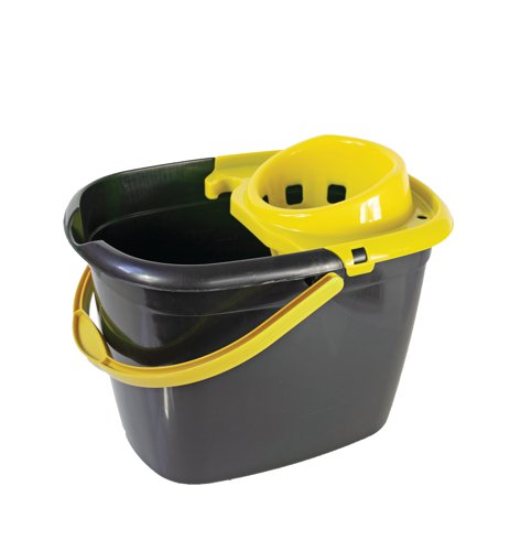 Bucket Great British Recycled With Yellow Wringer 14l