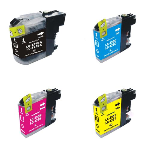 Compatible Brother LC123 Multipack 4 Ink Cartridges  [LC123BK/C/M/Y]