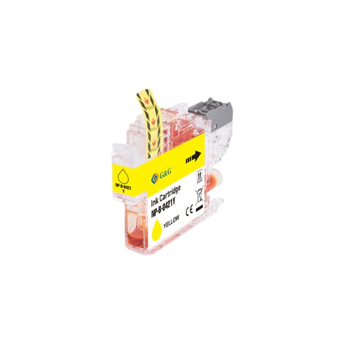 Compatible Brother LC421Y Yellow Ink Cartridge Inkjet Cartridges 11510424