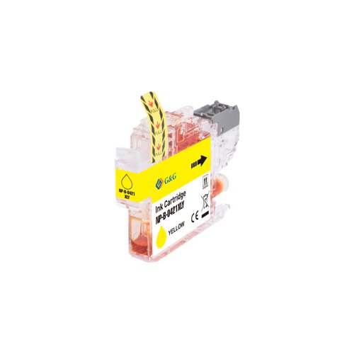 Compatible Brother LC421XLY High Capacity Yellow Ink Cartridge Inkjet Cartridges 11510428